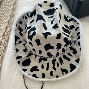 cow print cowboy hat